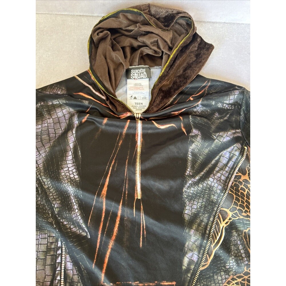 Suicide Squad KILLER CROC Costume Adult Hoodie Only Teen